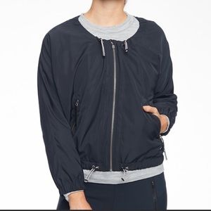 Navy Athleta bomber jacket